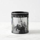 Viktorianische Rose Ephemera Monogram Tasse (Zentrum)