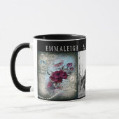 Viktorianische Rose Ephemera Monogram Tasse (Links)
