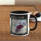 Viktorianische Rose Ephemera Monogram Tasse
