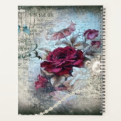 Viktorianische Rose Ephemera Planer (Rückseite)