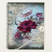 Viktorianische Rose Ephemera Planer (Vorderseite)