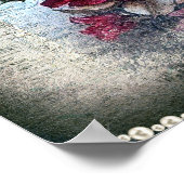 Viktorianische Rose Ephemera Poster (Ecke)