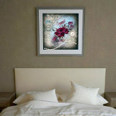 Viktorianische Rose Ephemera Poster