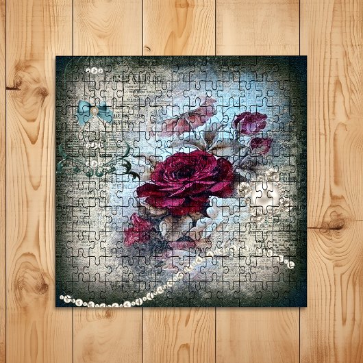 Viktorianische Rose Ephemera Puzzle