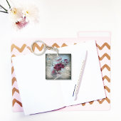 Viktorianische Rose Ephemera Schlüsselanhänger