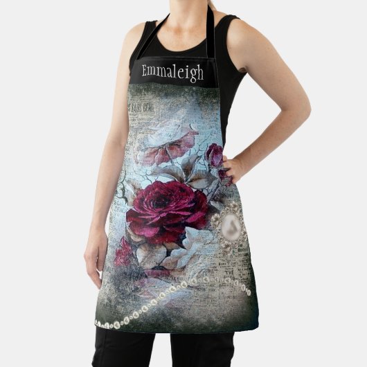 Viktorianische Rose Ephemera Schürze (InSitu)