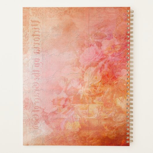 Viktorianische Rose Fantasy Custom Planer (Rückseite)