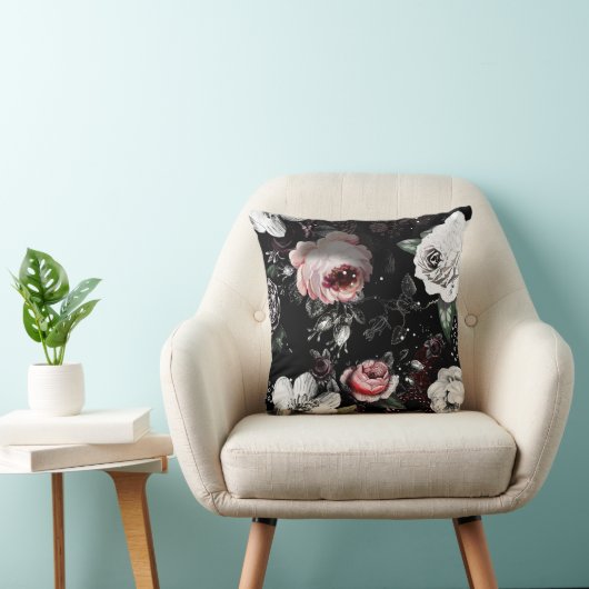 Viktorianische Rose fett farbenfroh Kissen (Stuhl )