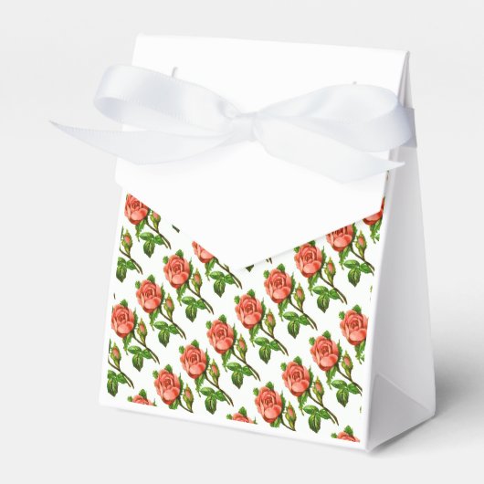Viktorianische Rose Garden Tee Gastgeschenke Box Geschenkschachtel (Vorderseite)