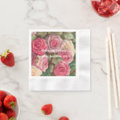 Viktorianische Rose Garden - Wedding Bouquet Serviette (Beispiel)