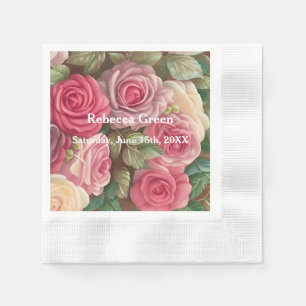 Viktorianische Rose Garden - Wedding Bouquet Serviette