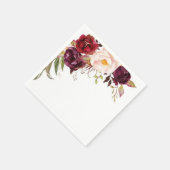 Viktorianische Rose Garten Elegante Papa Napkin Serviette (Ecke)