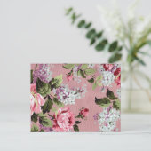 Viktorianische Rose Garten Postkarte (Stehend Vorderseite)