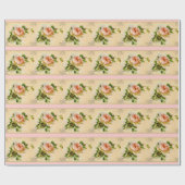 Viktorianische Rose Geschenkpapier (Flach)