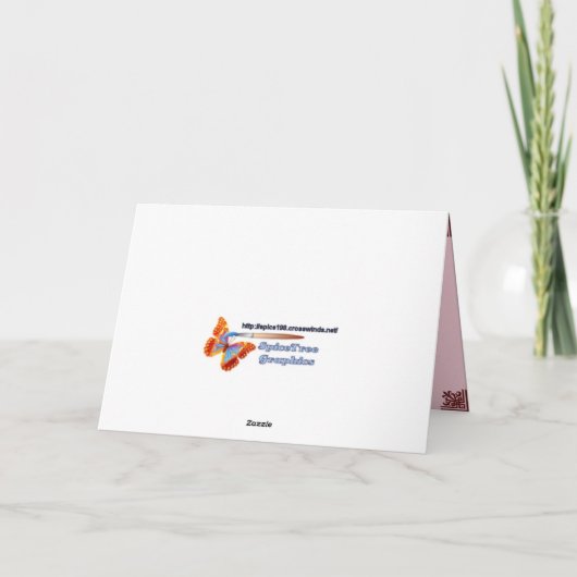 Viktorianische Rose Karte (Rückseite)