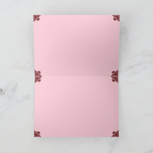 Viktorianische Rose Karte (Innenseite)