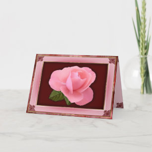 Viktorianische Rose Karte