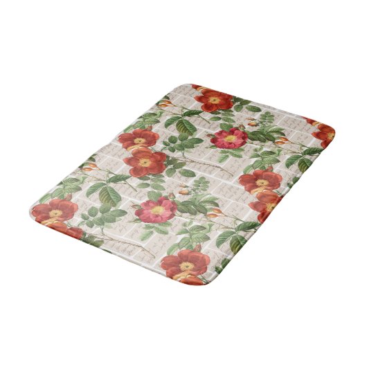 Viktorianische Rose Kulturerbe-Sammlung Badematte (Schrägansicht)