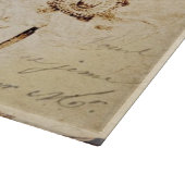 Viktorianische Rose Paris Scripts den Schneidebrett (Ecke)