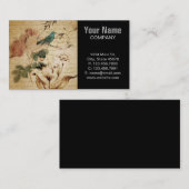 Viktorianische Rose Paris Scripts den Visitenkarte (Vorne/Hinten)