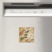 Viktorianische Rose Paris Scripts, französischer V Magnet (In Situ (Geschirrspüler))