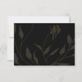 Viktorianische Rose RSVP Karte (Rückseite)