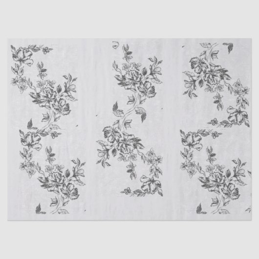 Viktorianische Rose Seidenpapier (Vorderseite)