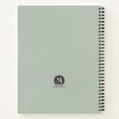 Viktorianische Rose Shabby Chic Style Notebook Notizblock (Rückseite)