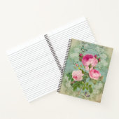 Viktorianische Rose Shabby Chic Style Notebook Notizblock (Innenseite)