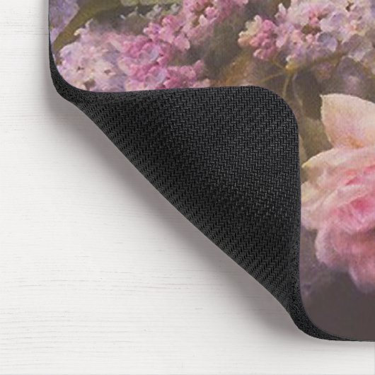 Viktorianische Rose und Lilacs Mousepad (Ecke)