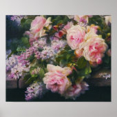 Viktorianische Rose und Lilacs Poster (Vorne)