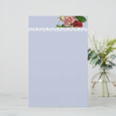 Viktorianische Rose und Muster Briefpapier (Stehend Vorderseite)