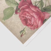 Viktorianische Rose und Text Ephemera Decoupage Seidenpapier (Ausschnitt)