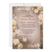 Viktorianische Rose Vintag rustikale Hochzeitseinl