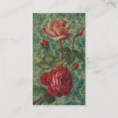 Viktorianische Rose Visitenkarte (Rückseite)