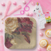 Viktorianische Rose zu Weihnachten Pappteller (Party)