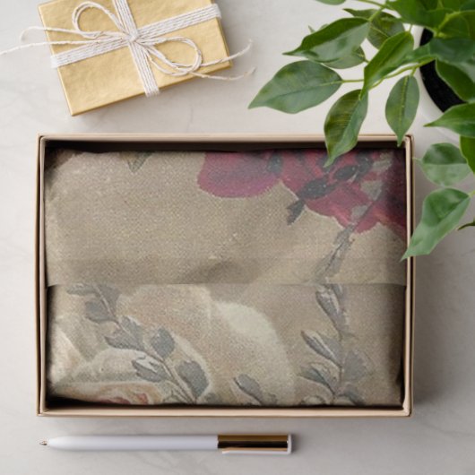 Viktorianische Rose zu Weihnachten Seidenpapier (Geschenk)