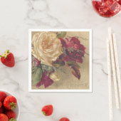 Viktorianische Rose zu Weihnachten Serviette (Beispiel)
