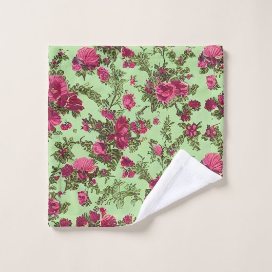 Viktorianische Rosen Badhandtuch Set (Waschlappen)