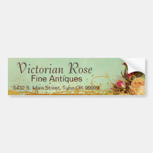 Viktorianische Rosen-eleganter Autoaufkleber
