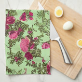 Viktorianische Rosen Geschirrtuch (Viertel Falte)