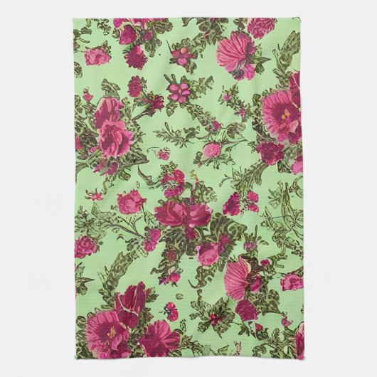 Viktorianische Rosen Geschirrtuch (Vertikal)