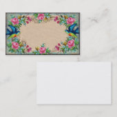 Viktorianische Rosen-Grenzgeschäfts-Karte Visitenkarte (Vorne/Hinten)