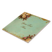 Viktorianische Rosen-personalisierte Kunst-Fliese Fliese (Seite)