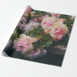 Viktorianische Rosen und Flieder Geschenkpapier