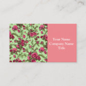 Viktorianische Rosen Visitenkarte (Vorderseite)