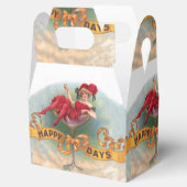 Viktorianische Rote Champagnerfrau Happy Geschenkschachtel (Geöffnet)