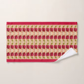 Viktorianische rote Rose Badhandtuch Set (Handtuch)