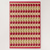 Viktorianische rote Rose Puzzle (Vertikal)