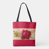 Viktorianische rote Rose Tasche (Rückseite)